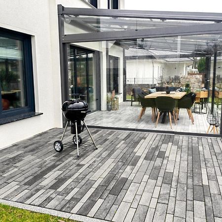 Bohnapartments Luxury Villa Berlin - 210Qm - Wintergarten - Kamin - 4 Kostenlose Parkplaetze - 6 Schlafzimmer - Neubau - Luxusausstattung Birkenwerder Ngoại thất bức ảnh